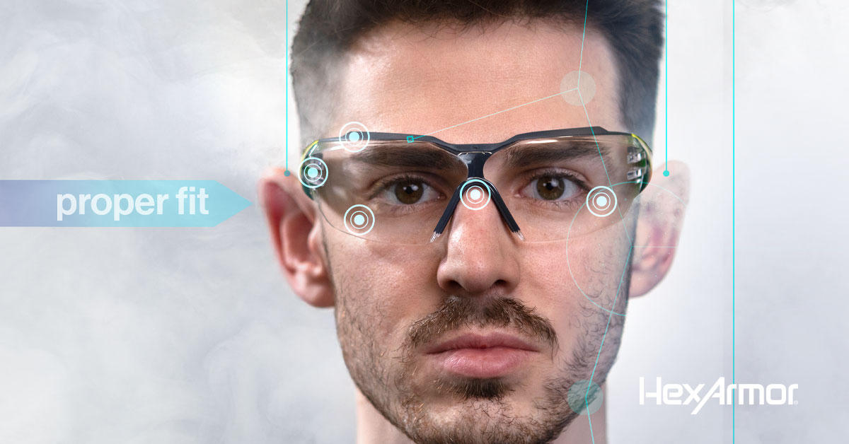 Here's how safety glasses are meant to fit – And why it matters