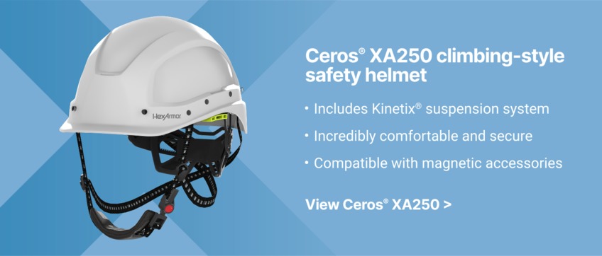 ceros xa250 climbing style safety helmet