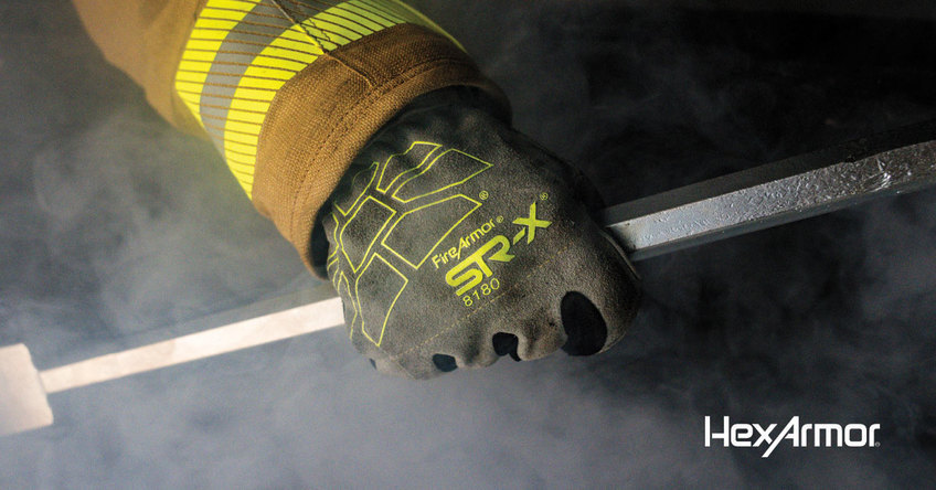Click to shop the FireArmor® SR-X® structural firefighting gloves
