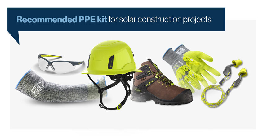HexArmor's recommended PPE for solar installation projects.