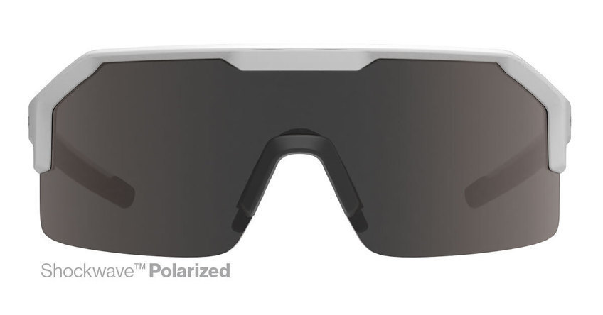 Safety glasses in high contrast + polarized safety lens tint.