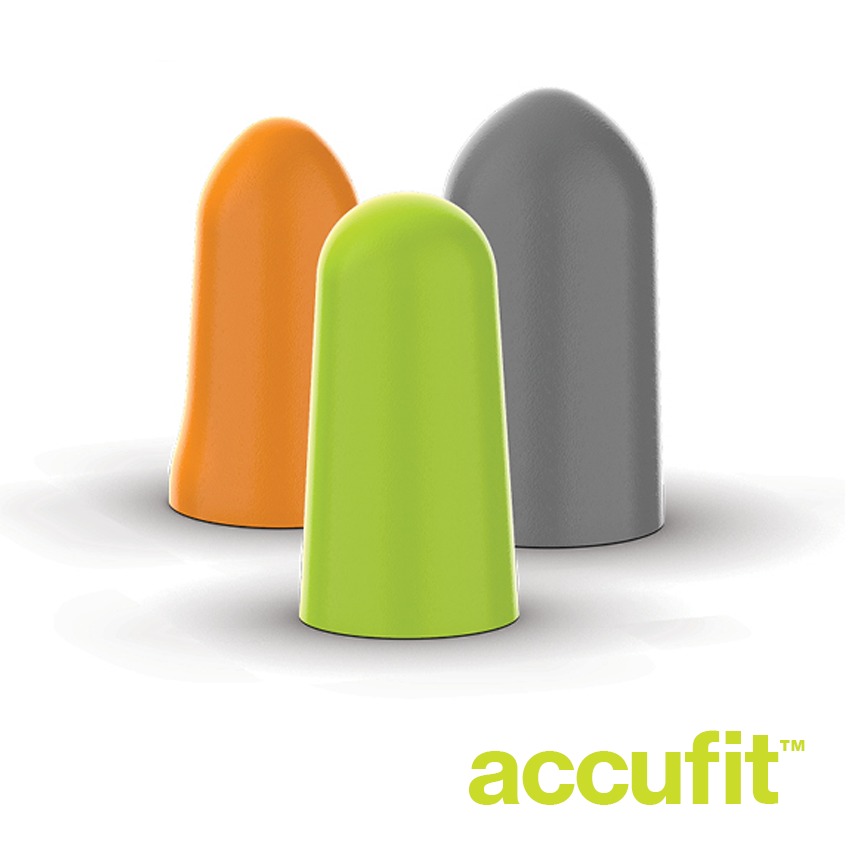 accuFit disposable earplugs