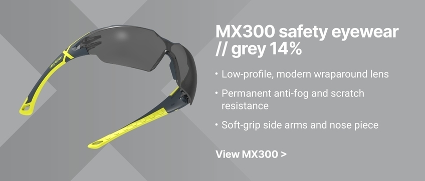 MX300 safety eyewear in 14% tint