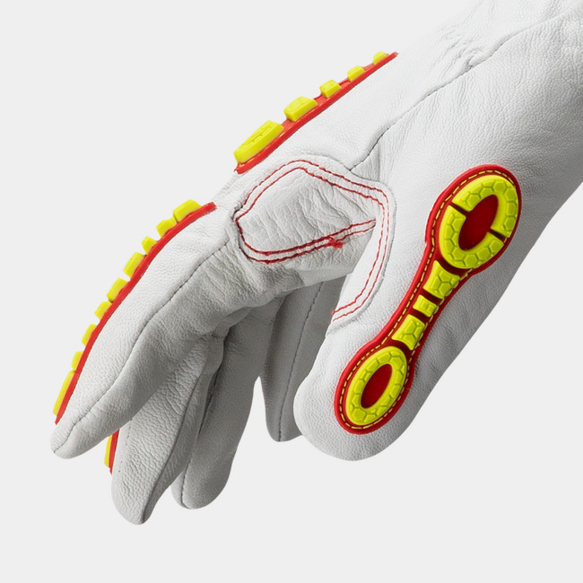 Side view of Chrome SLT 4066W insulated leather work glove.