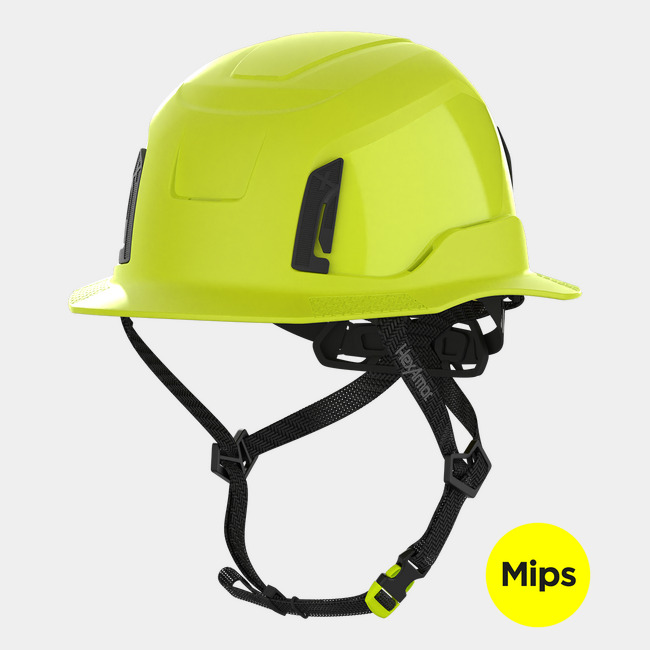 Ceros XT400E with Mips safety system in hi-vis yellow standard image