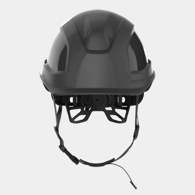 Ceros XP450AE with Mips black class E safety helmet as shown from the side.