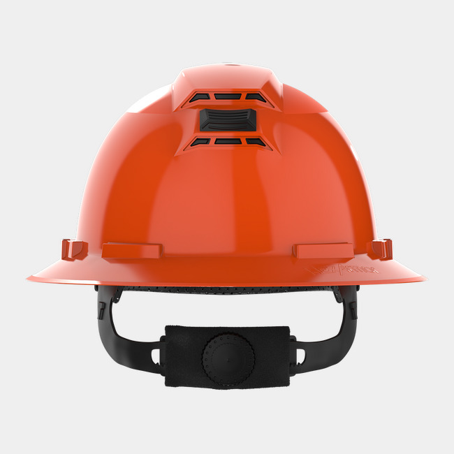 Ceros XP300 hi-vis orange rearview image