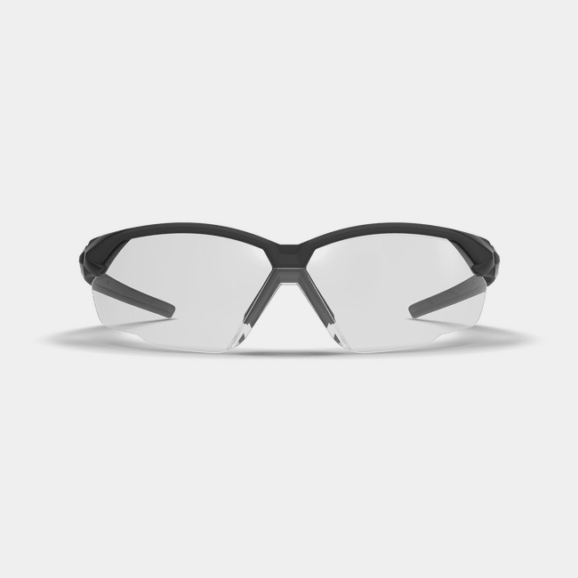 X1 scratch-resistant safety glasses shown from the front.