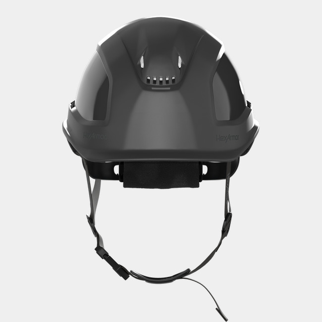 Ceros XP450A chin strap safety helmet as shown from the front.
