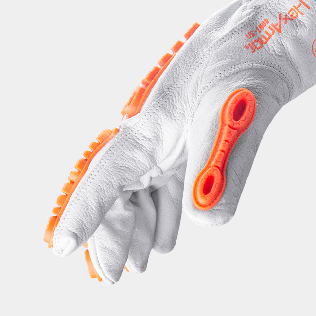 Side view of Chrome SLT 4067V arc flash resistant safety gloves showing form-fitting fingers.