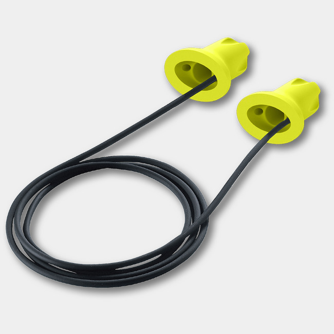 safeComm disposable earplugs // corded standard image