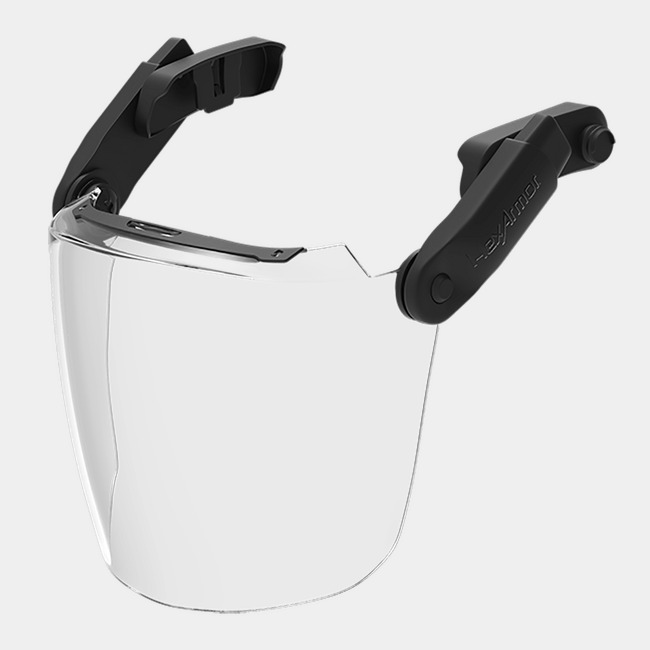Ceros XA Click-and-Go magnetic clear face shield kit.