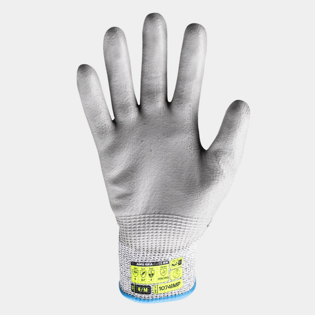 Palm view of Helix 1074IMP, showcasing the polyurethane coating.