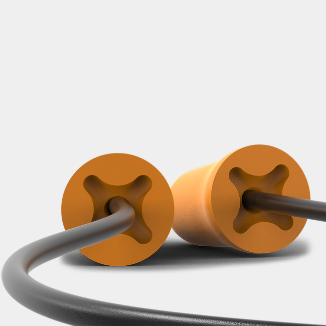 accuFit disposable earplugs // corded under image