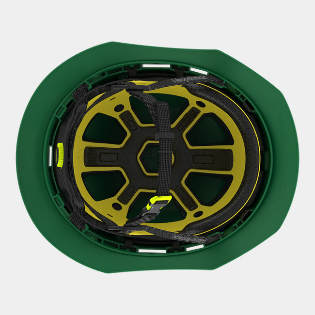 Ceros XT400 with Mips safety system in green suspension image