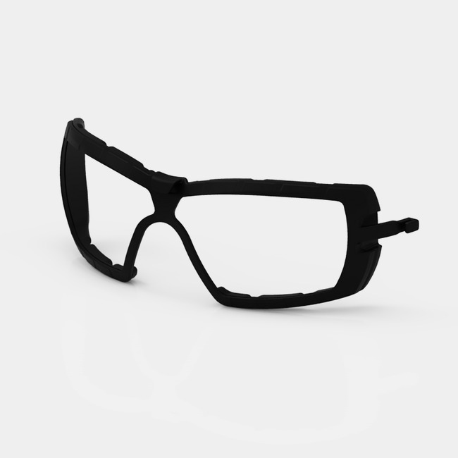 MX200 foam gasket insert not attached to the glasses.