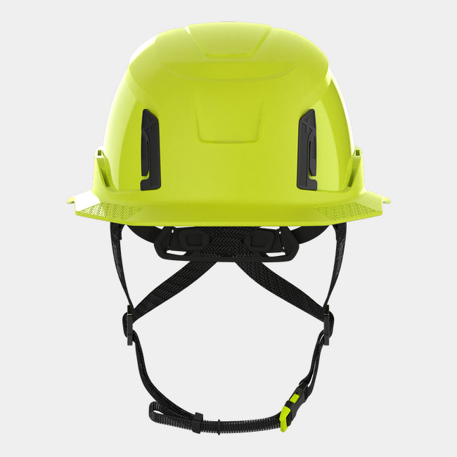 Ceros XT400E with Mips safety system in hi-vis yellow front view image