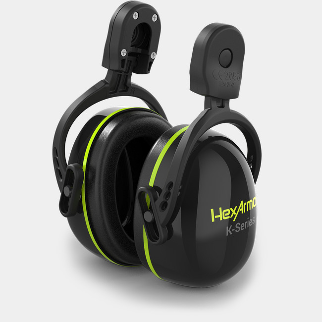 K-Series Ceros K2M magnetic hearing protection earmuffs.