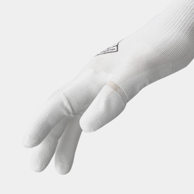 Side view of Helix 1052 breakaway gloves, showcasing where the seamless knit meets the coating.