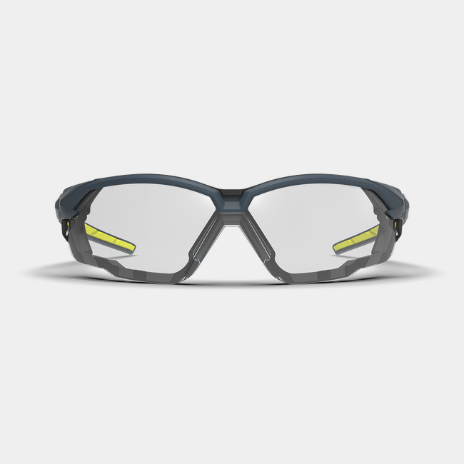 NX1G scratch-resistant gasketed safety glasses as shown from the front.