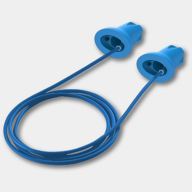safeComm detectable disposable earplugs // corded standard image