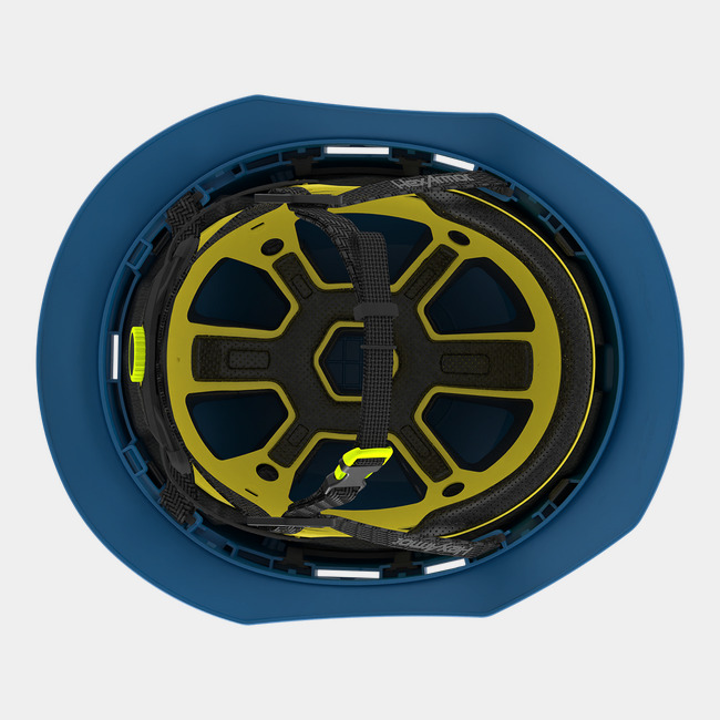 Ceros XT400 with Mips safety system in blue suspension image