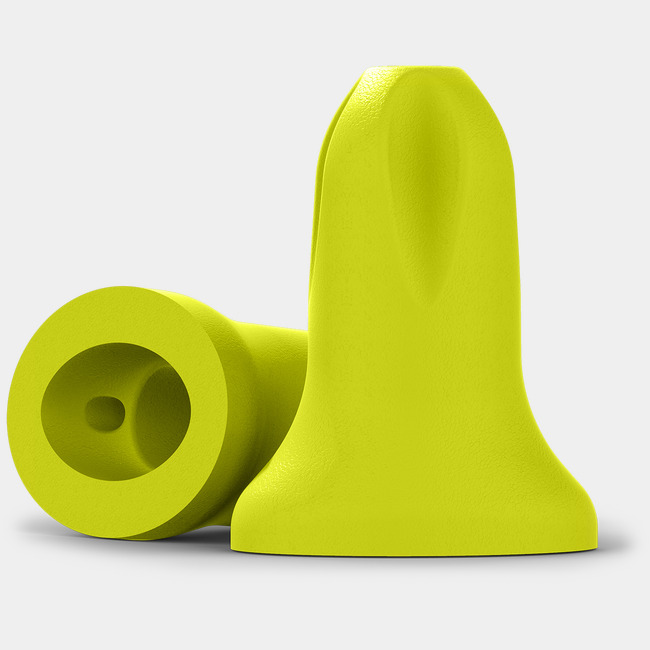 safeComm disposable earplugs frontview image