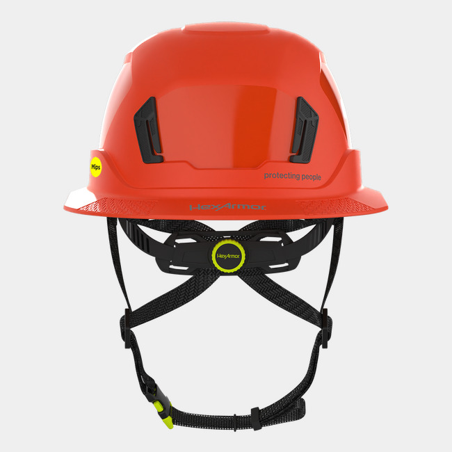 Ceros XT400E with Mips safety system in orange rearview image