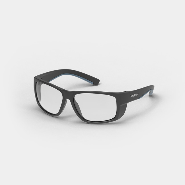 VuForce safety glasses shown as they are sitting on a table.
