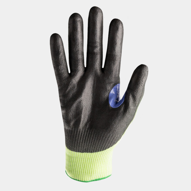 Palm view of Helix 3060 abrasion-resistant gloves showing the PU coating.