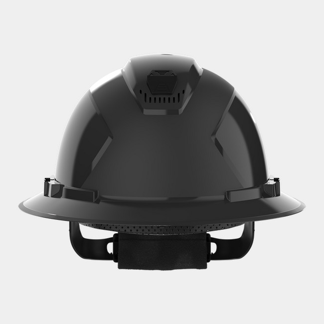 Front view of Ceros XP300 full brim safety helmet.