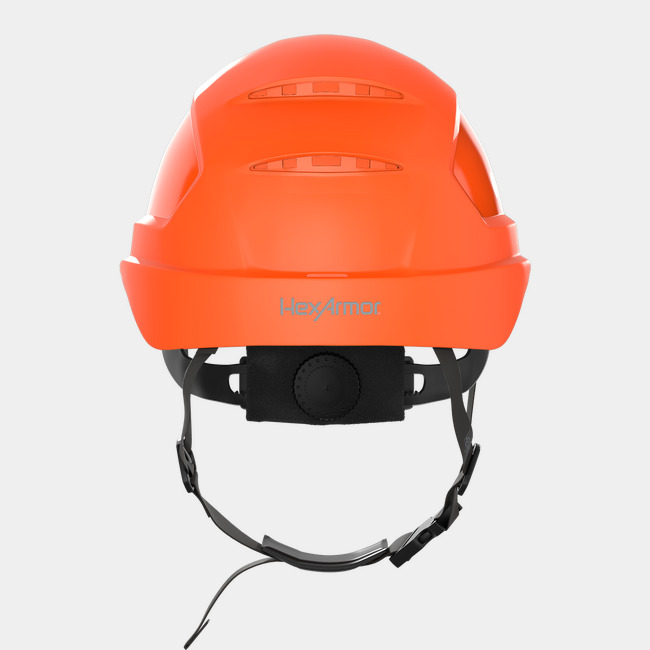Ceros XP450AE hi-vis orange rearview image