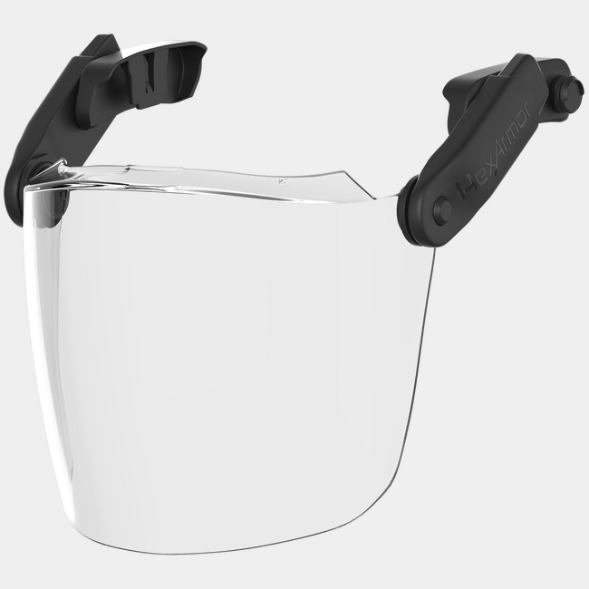 Ceros XP Click-and-Go magnetic clear face shield kit.