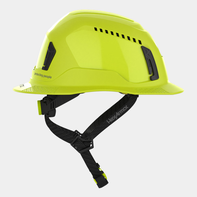 Ceros XT400 with Mips safety system in hi-vis yellow sideview image