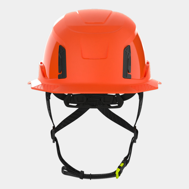 Ceros XT400E with Mips safety system in hi-vis orange front view image