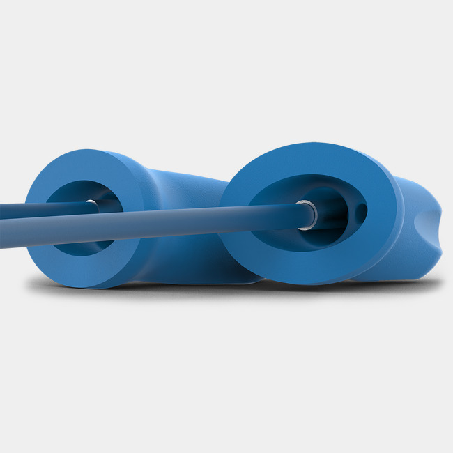 safeComm detectable disposable earplugs // corded frontview image