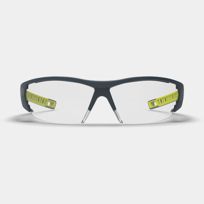 MX250 scratch-resistant safety glasses as shown from the front.