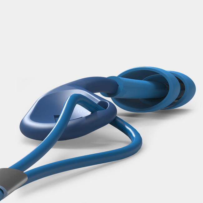 simpleFit detectable reusable guided earplugs // corded frontview image