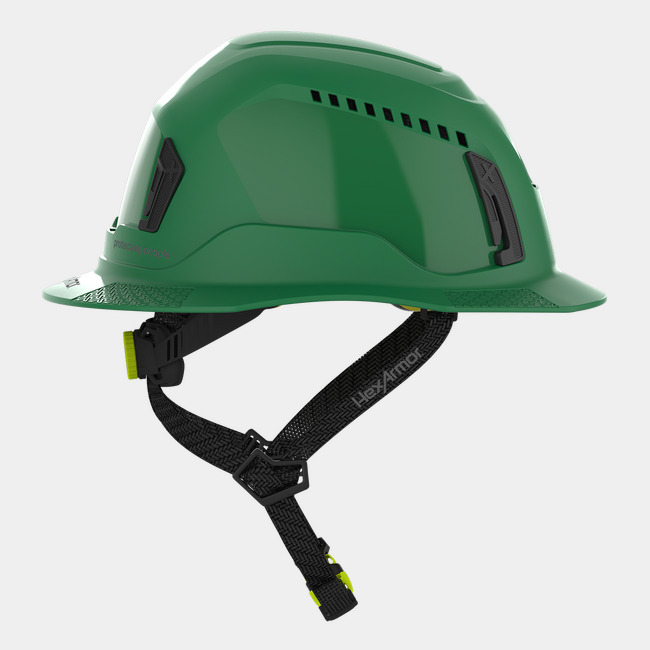 Ceros XT400 with Mips safety system in green sideview image