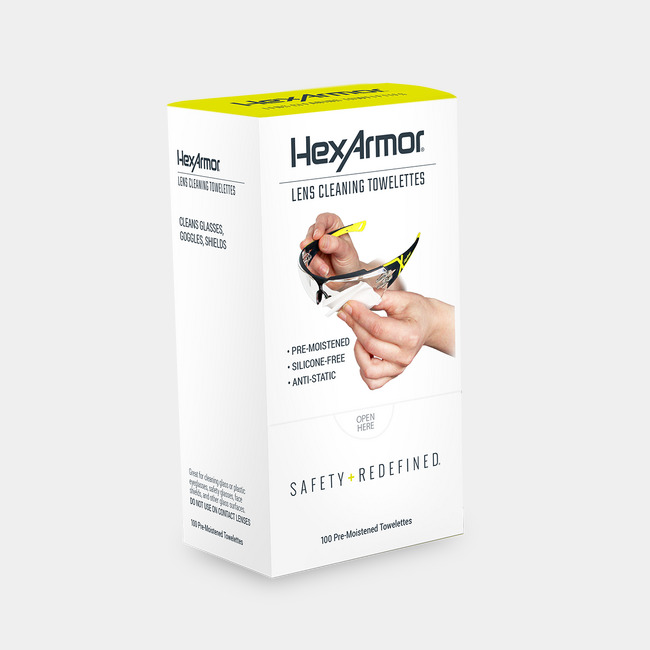 HexArmor lens cleaning wipes.
