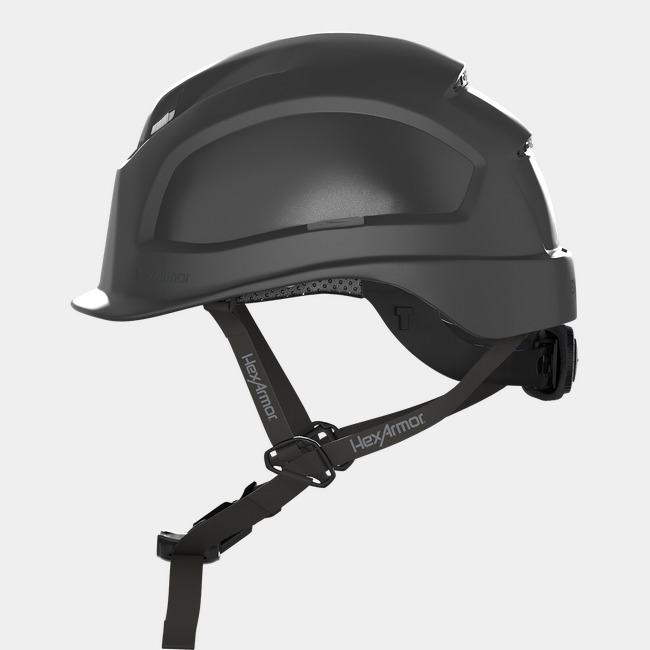 Ceros XP450A vented safety helmet as shown from the side.