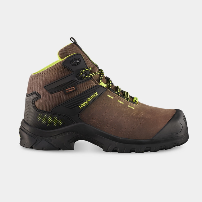 Xbase metatarsal work boot with composite safety toe as it might appear right out the box.
