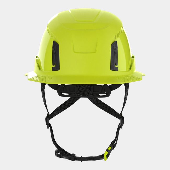 Ceros XT400 with Mips safety system in hi-vis yellow frontview image