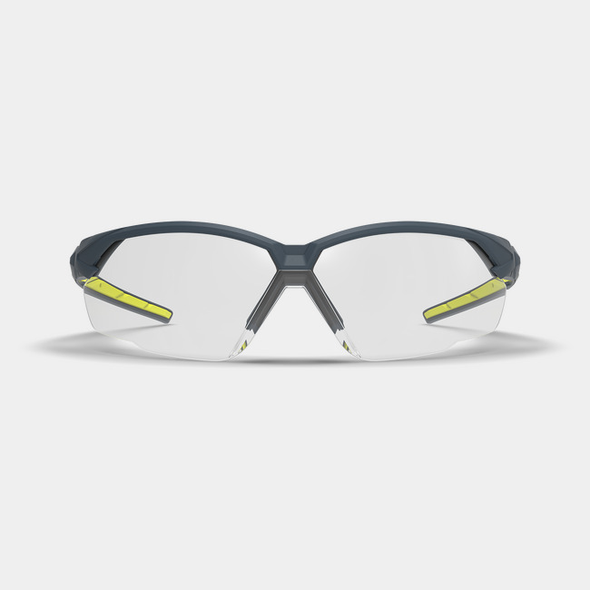 NX1 scratch-resistant safety glasses as shown from the front.