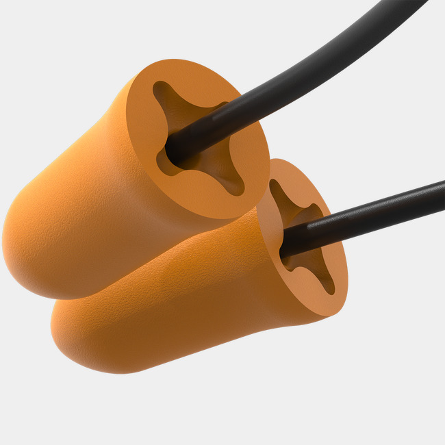 accuFit disposable earplugs // corded float image