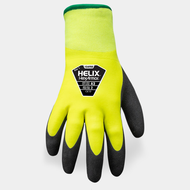Back hand view of the Helix 1049W winter work gloves.