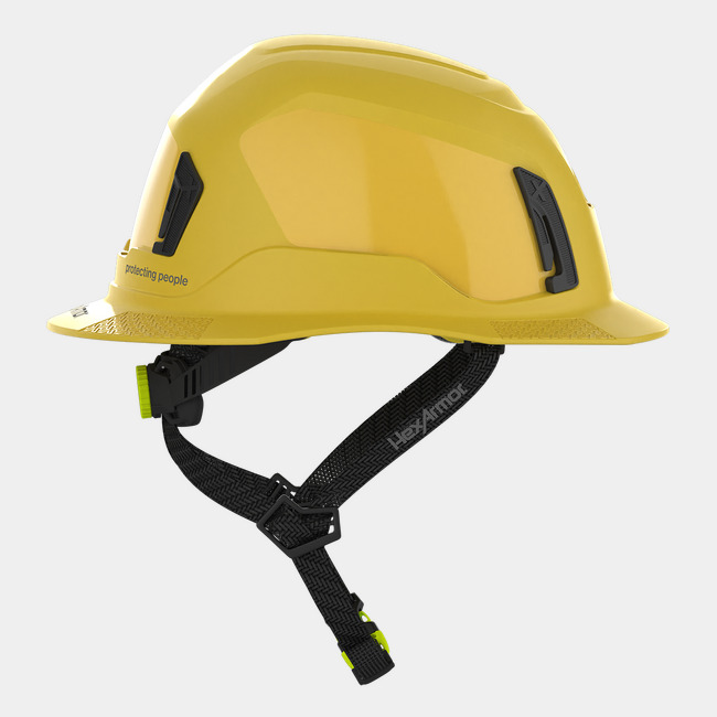 Ceros XT400E with Mips safety system in yellow sideview image