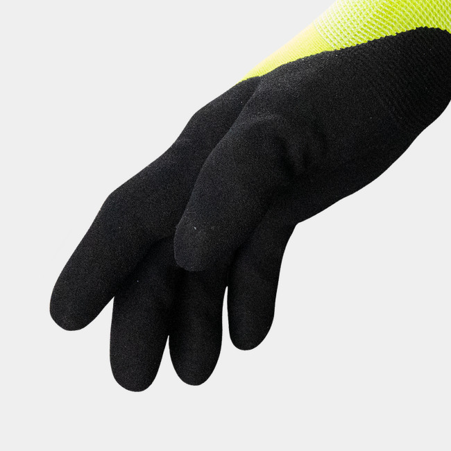 Side view of Helix 2059 hi-vis winter gloves.