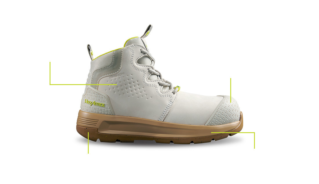 Xtend grey womens boots safety toe.